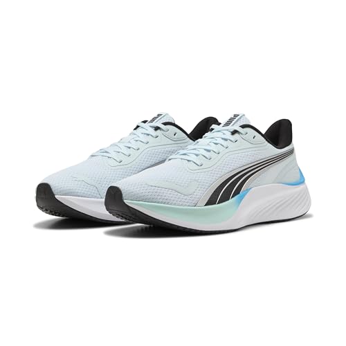 PUMA Unisex Pounce Lite Straßen-Laufschuh, Sea Glass Mint Melt Speed Blue, Schwarz, 37.5 EU von PUMA