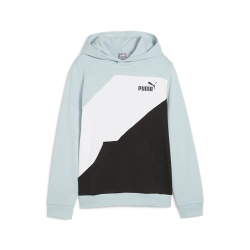 PUMA Unisex Power Colorblock Hoodie Tr B Schweiß, Türkis Surf, 152 von PUMA