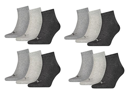 Puma Quarters 3 Paar Sneakersocken, 43 von PUMA