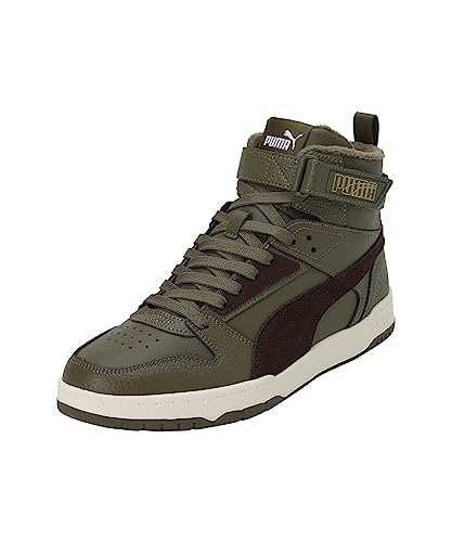 PUMA Unisex RBD Game WTR Sneaker, Deep Olive-Dark Chocolate Team Gold, 37.5 EU von PUMA