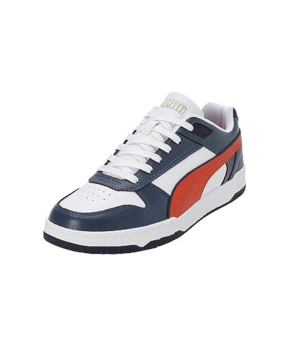 PUMA Unisex RBD GAME LOW Low-Top Trainers, PUMA WHITE-FALL FOLIAGE-INKY BLUE-NEW NAVY-PUMA GOLD, 44.5 EU von PUMA