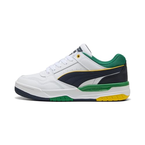 PUMA Unisex Rebound Retro Sneaker, White-Archive Green-New Navy, 42 EU von PUMA