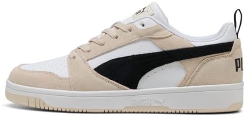 PUMA Unisex Rebound V6 Low Sd Sneaker, Alpine Snow Black White, 37 EU von PUMA