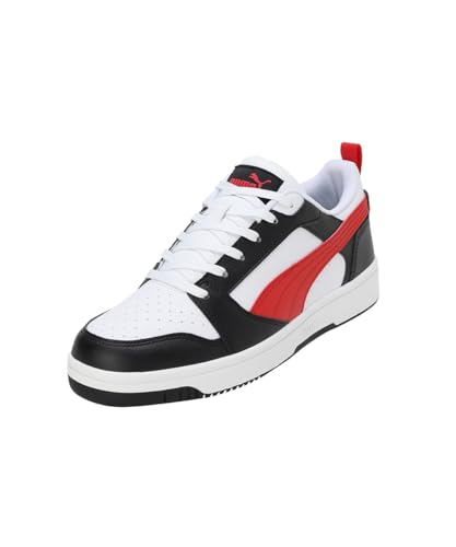 PUMA Unisex Rebound V6 Low Turnschuhe, Puma White For All Time Red Puma Black, 43 EU von PUMA