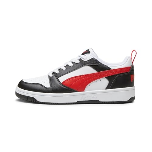 PUMA Unisex Rebound V6 Low Turnschuhe, Puma White For All Time Red Puma Black, 45 EU von PUMA