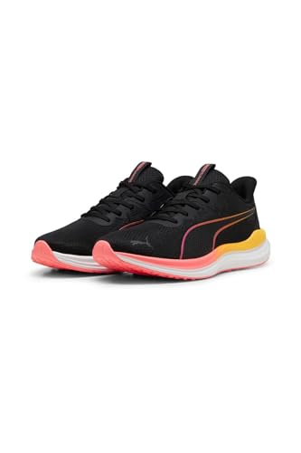PUMA Unisex Reflect Lite Road Running Shoe, Black-Sun Stream, 46 EU von PUMA