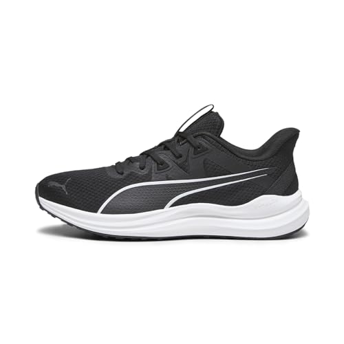 PUMA Unisex Reflect Lite Road Running Shoe, Black Black White, 40 EU von PUMA