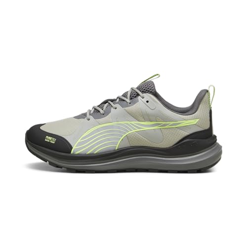 PUMA Unisex Reflect Lite Trail PTX Road Running Shoe, Smokey Gray Black-Fizzy Apple, 36 EU von PUMA