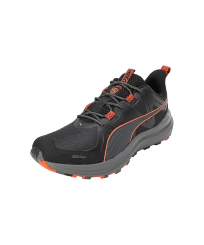 PUMA Unisex Reflect Lite Trail Road Running Shoe, Black-Flame Flicker, 38.5 EU von PUMA