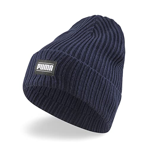 PUMA Unisex Ribbed Classic Cuff Beanie, Peacoat, Einheitsgröße von PUMA