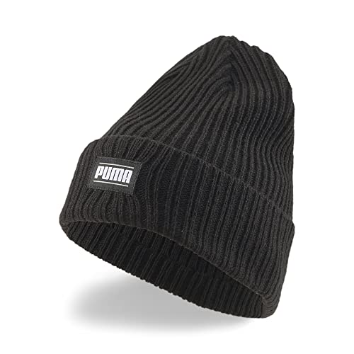 PUMA Unisex Ribbed Classic Cuff Beanie, schwarz, Einheitsgröße von PUMA