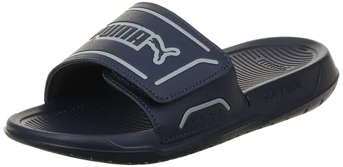 PUMA Unisex Royalcat Comfort 2 Schiebe-Sandalen, Marineblau, kühles Mittelgrau, 39 EU von PUMA