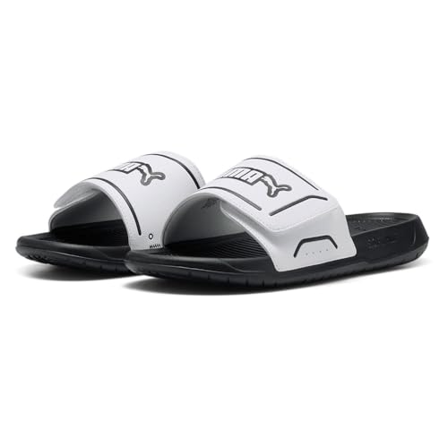 PUMA Unisex Royalcat Comfort 2 Schiebe-Sandalen, Weiß Schwarz, 46 EU von PUMA