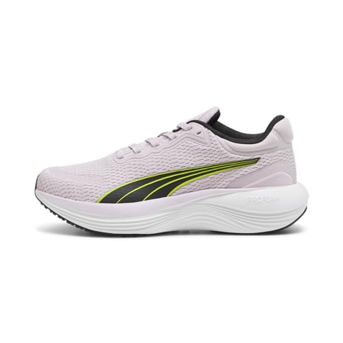 PUMA Unisex SCEND PRO Road Running Shoe, Grape Mist Black-Lime POW, 42.5 EU von PUMA