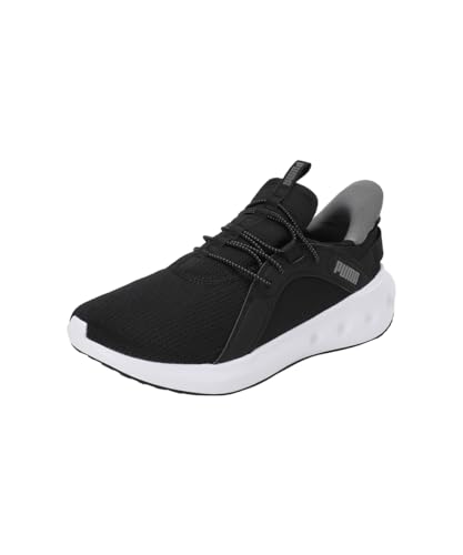 PUMA Unisex Softride Carson Sliptech Road Running Shoe, Black White, 37.5 EU von PUMA