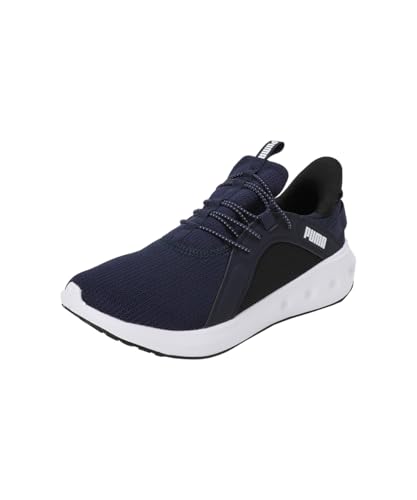 PUMA Unisex Softride Carson Sliptech Road Running Shoe, Navy Black White, 38.5 EU von PUMA