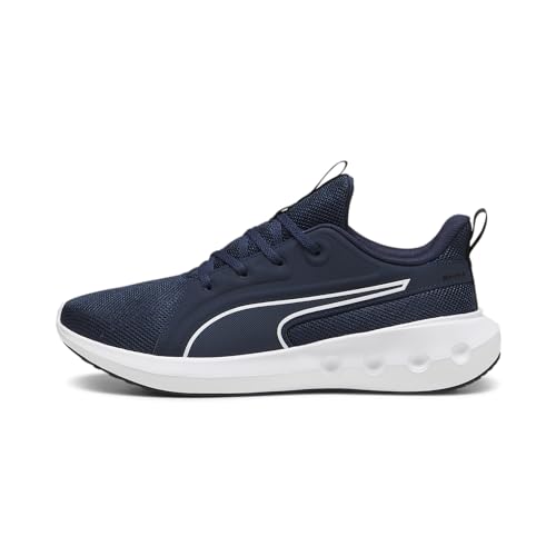PUMA Unisex Softride Carson Road Running Shoe, Club Navy White Black, 37.5 EU von PUMA