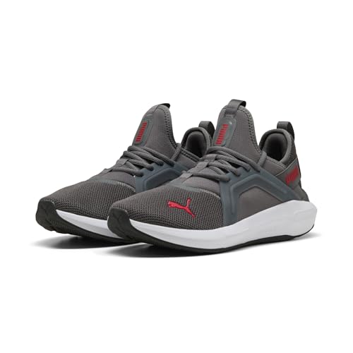 PUMA Unisex SOFTRIDE ENZO 5 Straßen-Laufschuh, COOL Dark Gray-for All TIME RED White, 40.5 EU von PUMA
