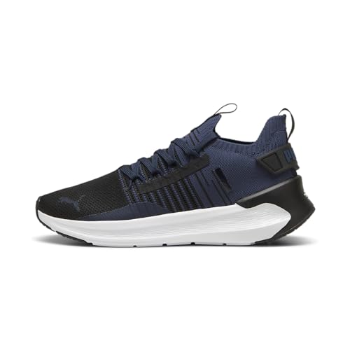 PUMA Unisex Softride Symmetry Fuzion Road Running Shoe, Black-Club Navy White, 44.5 EU von PUMA