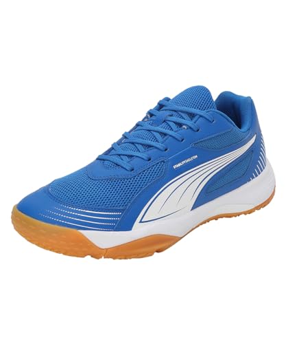 PUMA Unisex Solarflash III Indoor Court Shoe, Team Royal White, 37.5 EU von PUMA