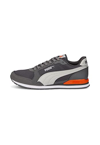 PUMA Unisex ST Runner v3 Mesh Sneaker, Castlerock-Gray Violet-Vibrant Orange von PUMA