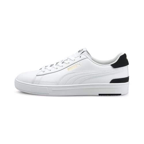 PUMA Unisex Serve Pro Sneaker, White White Team Gold Black, 39 EU von PUMA