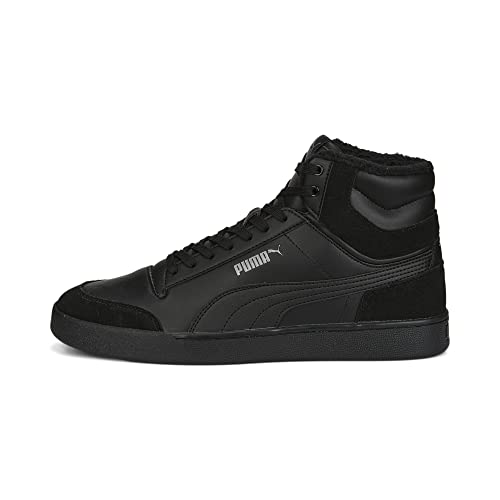 PUMA Unisex Shuffle Mid Fur Sneaker, Schwarz (Puma Black Puma Black Steel Gray), 38 EU von PUMA