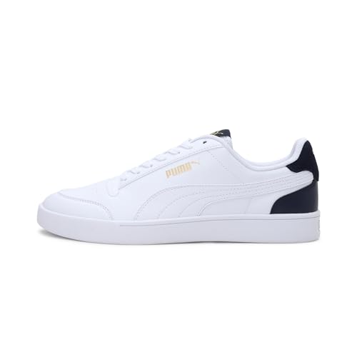 PUMA Unisex Shuffle Turnschuhe, Puma Weiß Puma Weiß Peacoat Puma Team Gold, 36 EU von PUMA