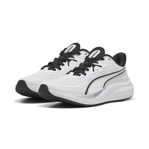 PUMA Unisex Skyrocket Lite 2 Straßen-Laufschuh, Weiß Silber Schwarz, 39 EU von PUMA