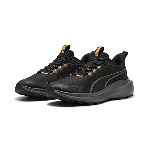 PUMA Unisex Skyrocket Lite Trail Straßen-Laufschuh, Black Heat Fire, 44 EU von PUMA