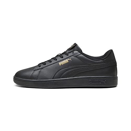 PUMA Unisex Smash 3.0 L Turnschuhe, Puma Black Puma Gold Puma Black, 44 EU von PUMA