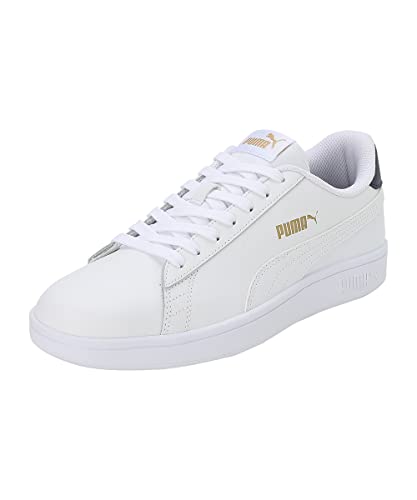 PUMA Unisex SMASH V2 L Low-Top Trainers, PUMA WHITE-PUMA WHITE-PEACOAT-PUMA TEAM GOLD, 40 EU von PUMA