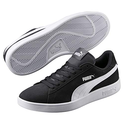 PUMA Unisex Smash V2 Laufschuhe, Schwarz (Asphalt White), 41 EU von PUMA