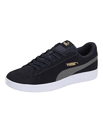 PUMA Unisex SMASH V2 Low-Top Trainers, PUMA NEW NAVY-CASTLEROCK-PUMA TEAM GOLD, 37 EU von PUMA