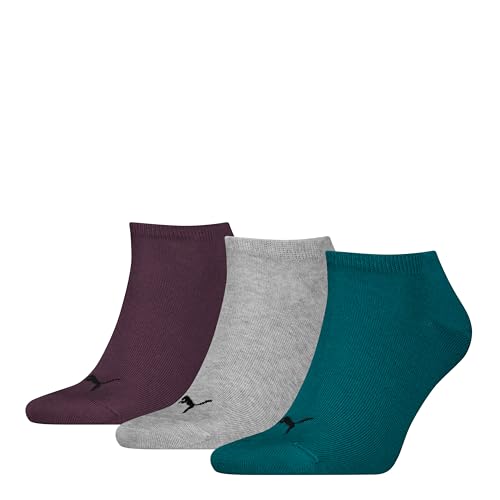 PUMA Unisex Sneaker Sock, Green Combo, 43-46 (3er Pack) von PUMA