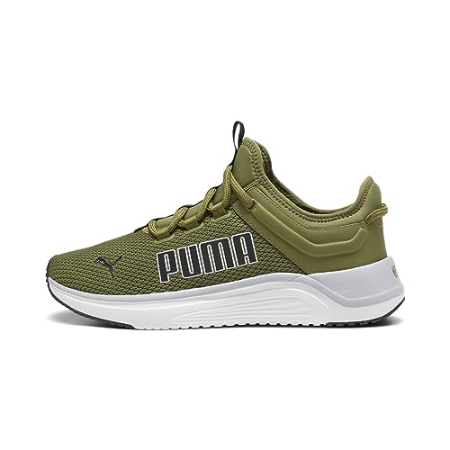 PUMA Unisex Softride Astro Slip Straßenlaufschuhe, Olive Green Gray Fog Puma White Puma Black, 37.5 EU von PUMA