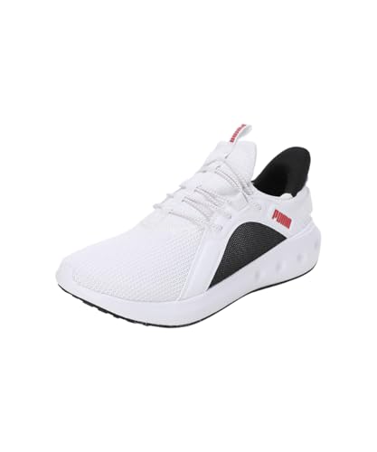 PUMA Unisex Softride Carson Sliptech Road Running Shoe, White-for All Time Red, 36 EU von PUMA