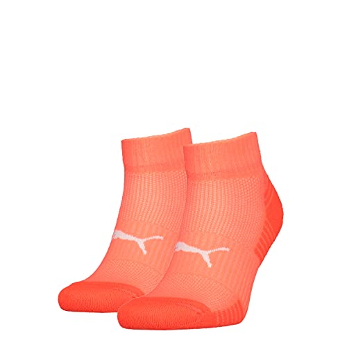 Puma Unisex Quarter Socken, Orange, 43/46 (2er Pack) von PUMA