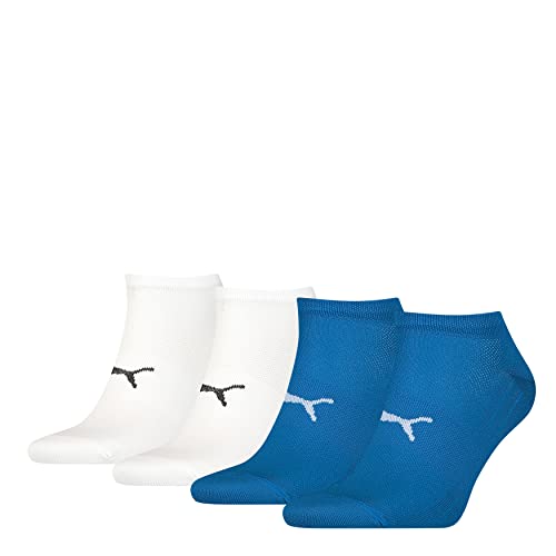 PUMA Unisex Sport Light Sneaker 4pack Hosiery, Blue/White, 39/42 von PUMA