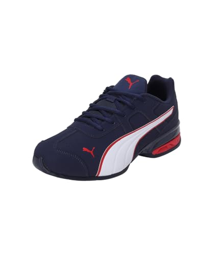 PUMA Unisex Tazon 7 Evo Road Running Shoe, Navy-for All Time Red, 37.5 EU von PUMA