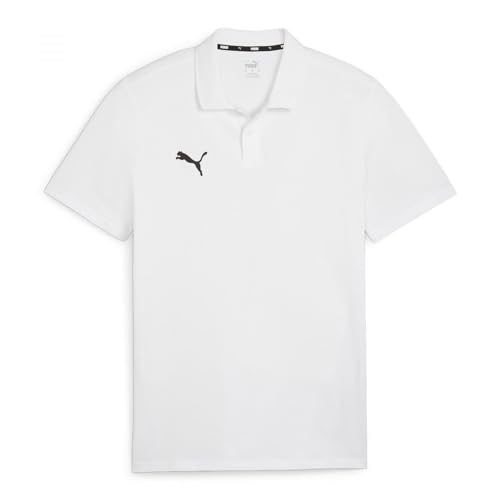 PUMA Unisex Teamgoal Casuals Polo, White Black, L von PUMA