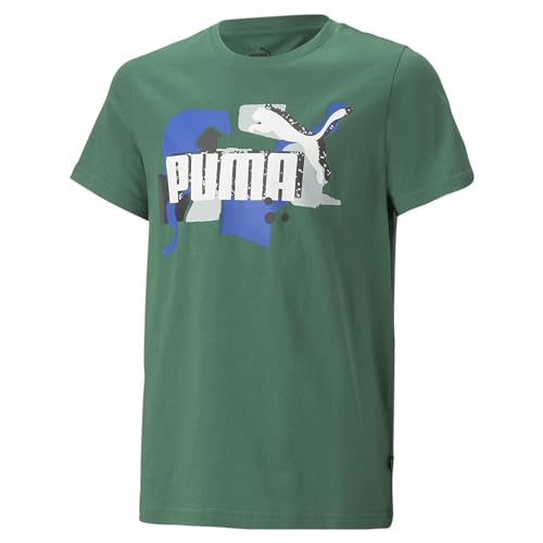 PUMA Jugendliche Essentials+ Street Art Logo T-Shirt 140Vine Green von PUMA