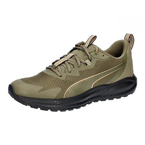 PUMA Unisex Twitch Runner Trail Straßen-Laufschuh, Olive Black Green, 40 EU von PUMA