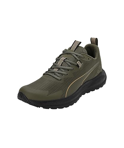 PUMA Unisex Twitch Runner Trail Straßen-Laufschuh, Olive Black, 42 EU von PUMA