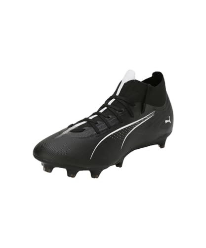 PUMA Unisex Ultra 5 Match+ FG/AG Soccer Shoe, Black White, 42 EU von PUMA