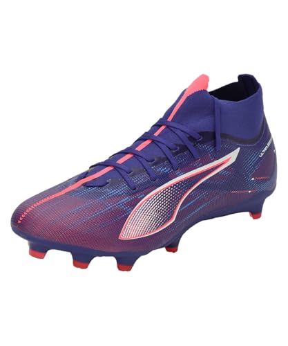 PUMA Unisex Ultra 5 Match+ FG/AG Soccer Shoe, Lapis Lazuli White-Sunset Glow, 41 EU von PUMA