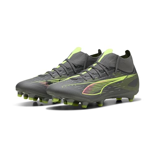 PUMA Unisex Ultra 5 Match+ FG/AG Fussballschuh, Matte Aged Silver-Yellow ALERT Aged Silver, 48 EU von PUMA