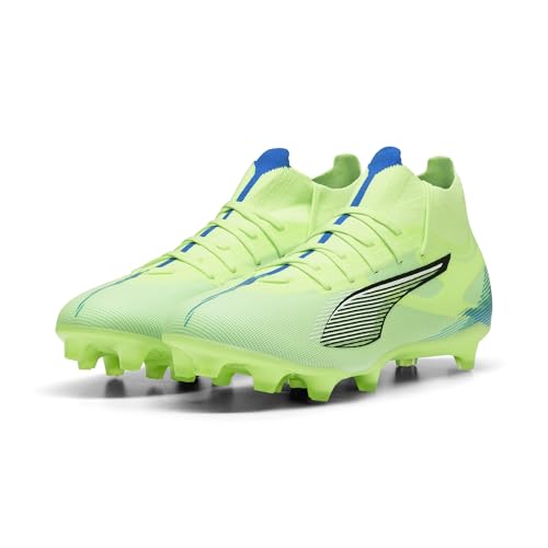 PUMA Unisex Ultra 5 Match+ FG/AG Soccer Shoe, Fizzy Apple White-BLUEMAZING, 46.5 EU von PUMA