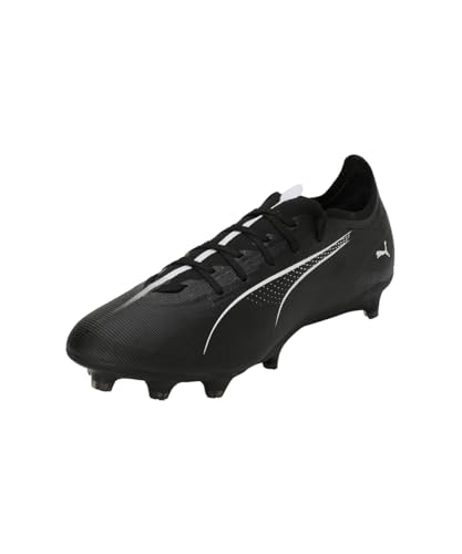 PUMA Unisex Ultra 5 Match FG/AG Soccer Shoe, Black White, 44 EU von PUMA