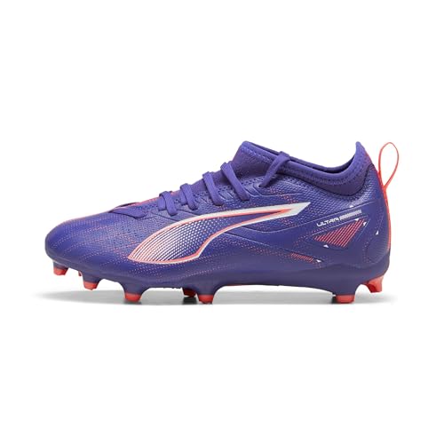 PUMA Unisex Kinder Ultra 5 Match Fg/Ag Jr Soccer Shoe, Lapis Lazuli Puma White Sunset Glow, 35.5 EU von PUMA
